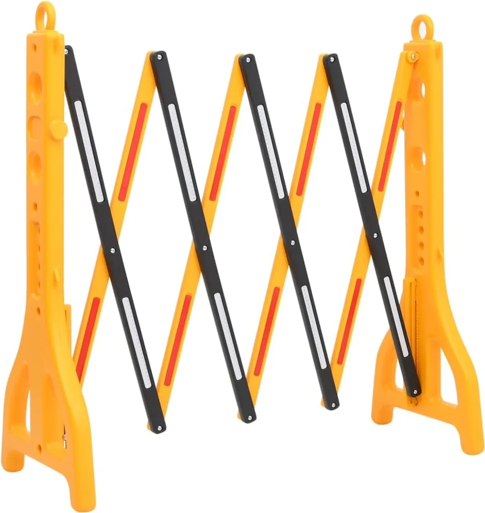 Barrière de circulation extensible 2,5m pour délimiter les travaux