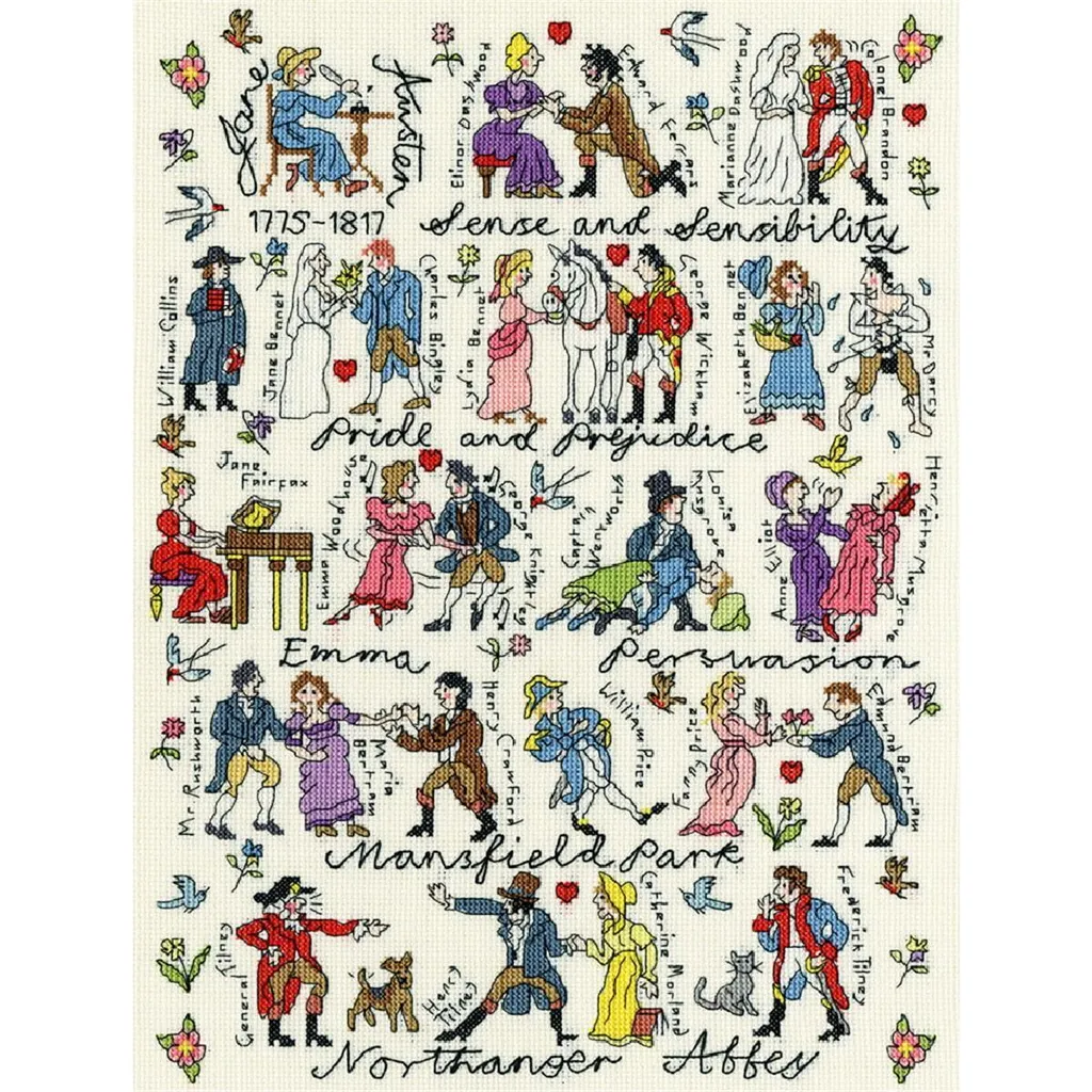 Loisir créatif broderie Jane Austen Bothy Threads kit complet XPS4