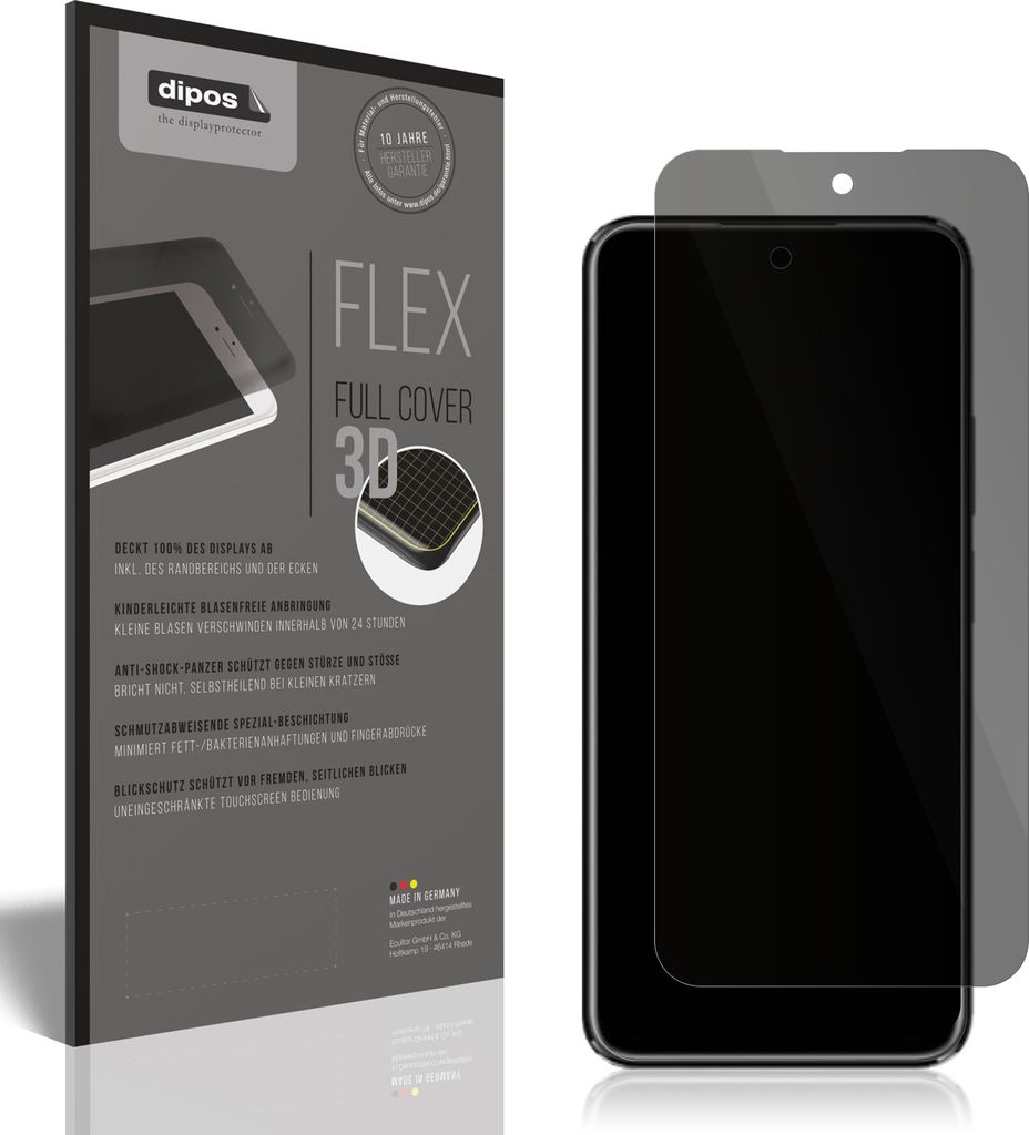 Full Cover Privacy Blickschutzfolie für Acer Sospiro A62 Ultra Folie Anti-Shock