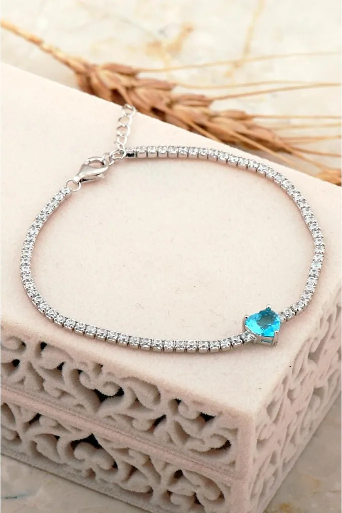 Bracelet Dorissa en argent sterling 925 rhodié véritable et ajustable