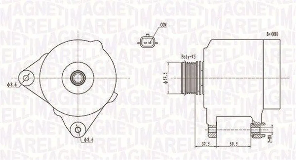 Alternateur Magneti Marelli 063731860010 : Fini les Panne de Batterie Auto