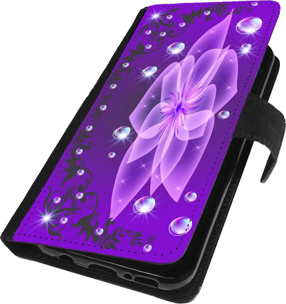 Handytasche für Samsung Galaxy S7 EDGE Handy Tasche Case Cover Etui Hülle Schutztasche mit Kartenfächer Blume Nr. 289