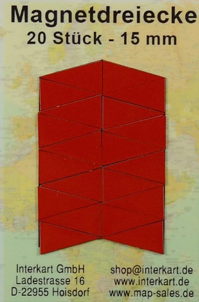 Aimants de marquage triangulaires pour cartes : clarté et organisation