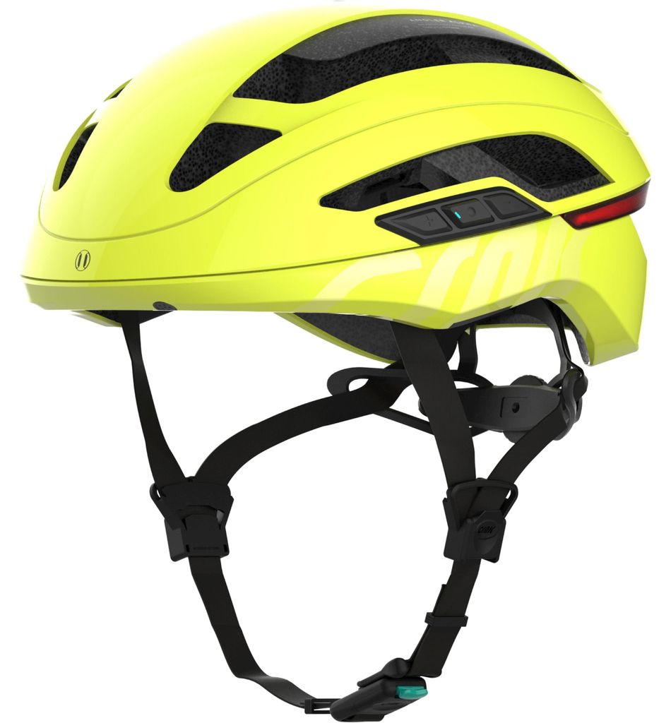 Fahrradhelm CRNK Angler Alpha - Lime - M - Bluetooth - LED - Blinker