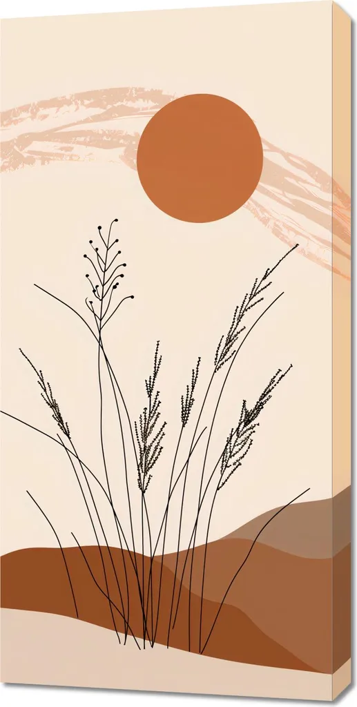 Image Tiges Dorées 50x100 cm Finition Premium Reflets Métalliques Or Chic