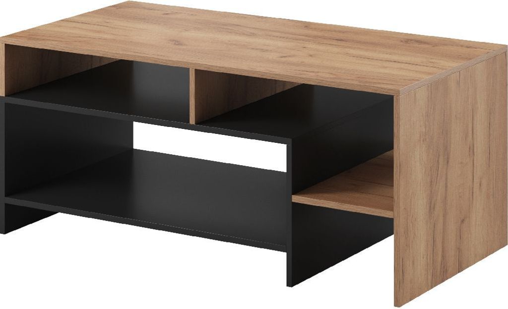 Couchtisch ALVA 120 cm Kaffetisch Eiche Craft Gold / Anthrazit