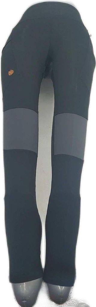 Fjallraven Trekking Leggings Damen Bekleidung Abisko Pro Outdoor Sport Schwarz Eisengrau S