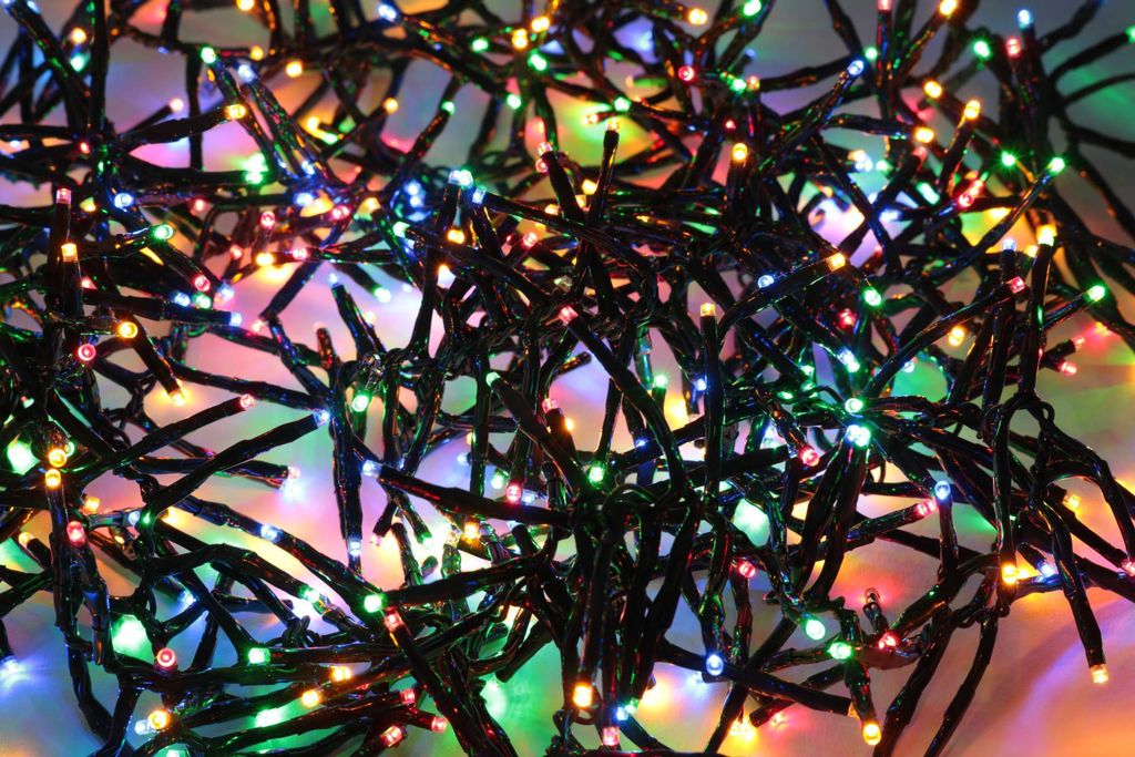Cluster Lichterkette bunt 480 LEDs Innen und Außenbereich Produktbild 5
