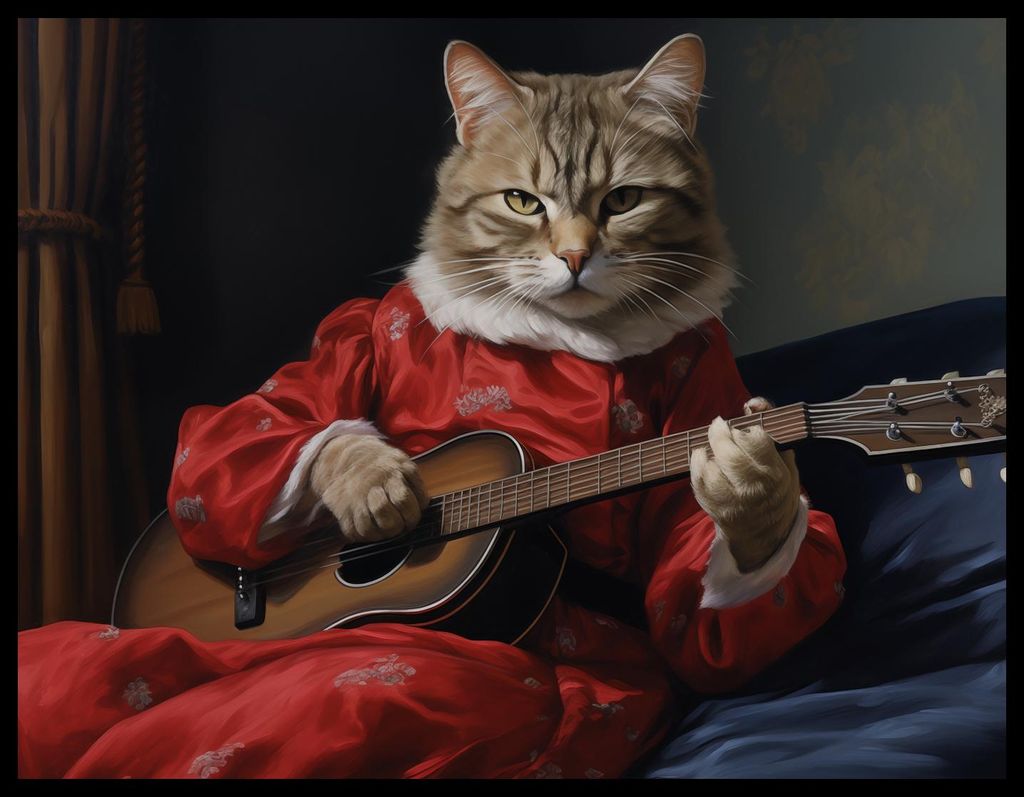 Plakat 65x50cm Melodie der Katzenpfote