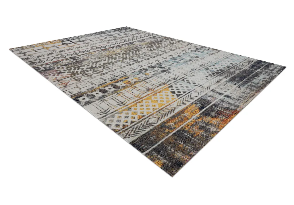 Tapis de Passage Extérieur Boho Chic Beige et Multicolore 80x250 cm - 4