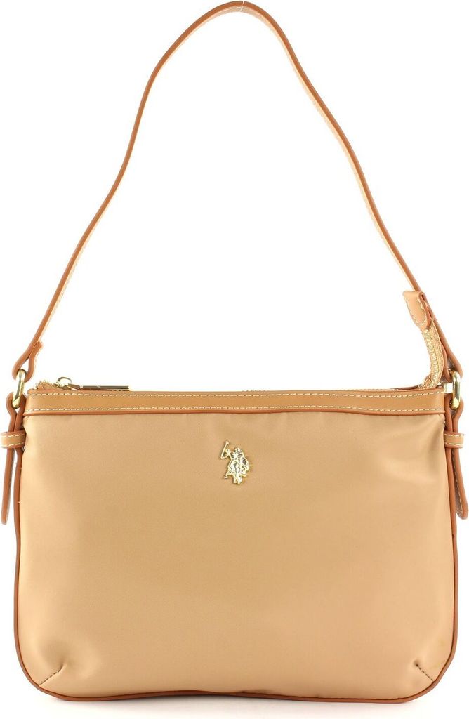 U.S. POLO ASSN. Umhängetasche Schultertasche Houston Flat Crossbody Bag Beige