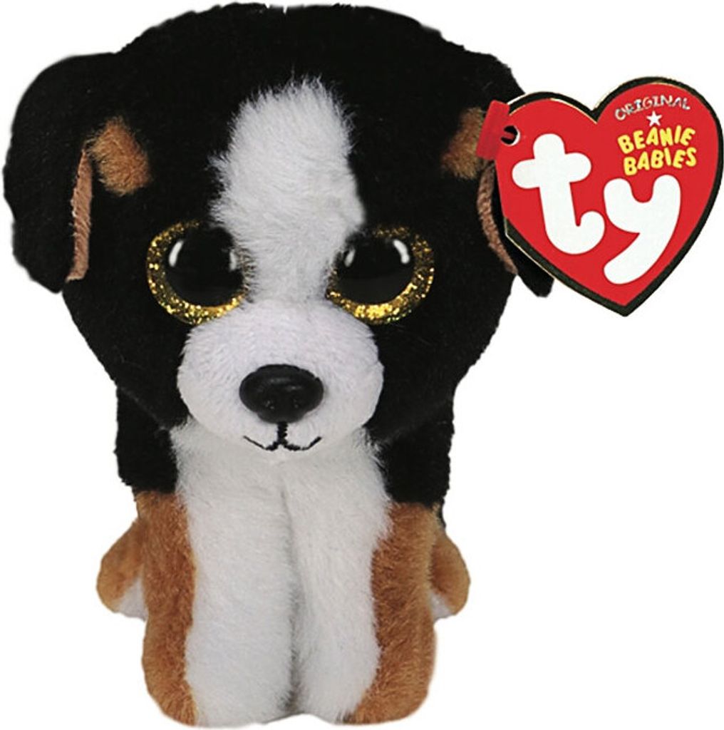 TY Beanie Boos Roscoe, Spielzeug-Hund, Schwarz, Braun, Produktbild 