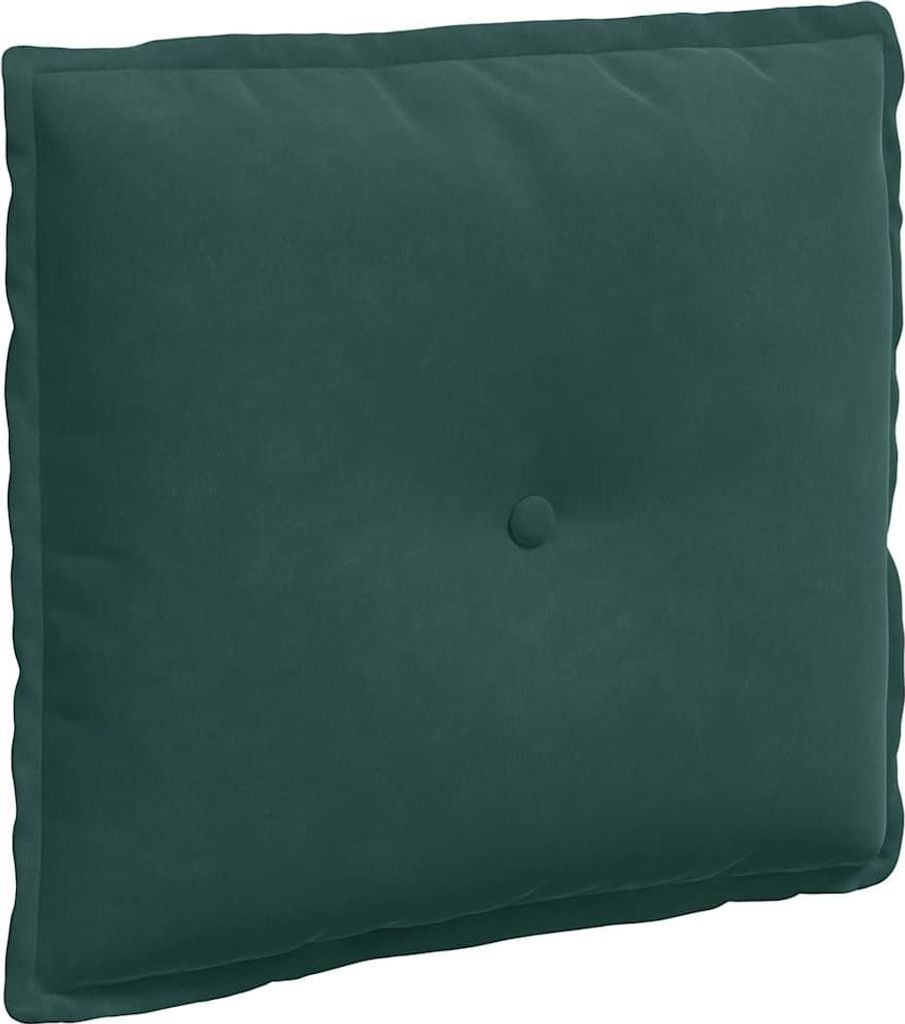 vidaXL Rückenkissen Dunkelgrün 50 x 45 cm Cordstoff