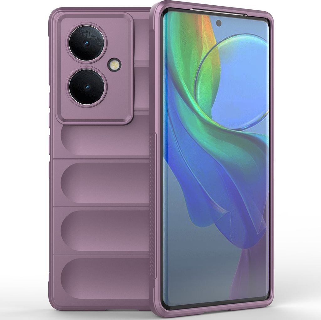 Handyhülle für VIVO V29 Lite 5G / VIVO Y78+ Weich TPU Silikon Stossfest Anti-rutsch Hülle Lila