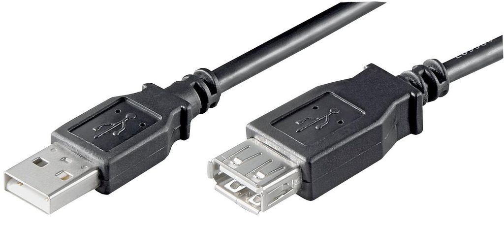 Goobay 68903 USB 2.0 Hi-Speed Verlängerungskabel, Schwarz, Image du produit 