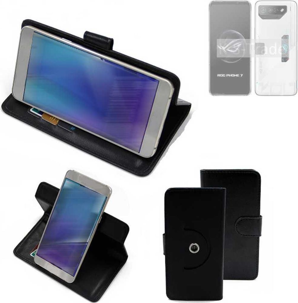 K-S-Trade Case Schutzhülle Handyhülle kompatibel mit Asus ROG Phone 7 Ultimate Flipcase Smartphone Cover Handy Schutz Tasche Klapphülle