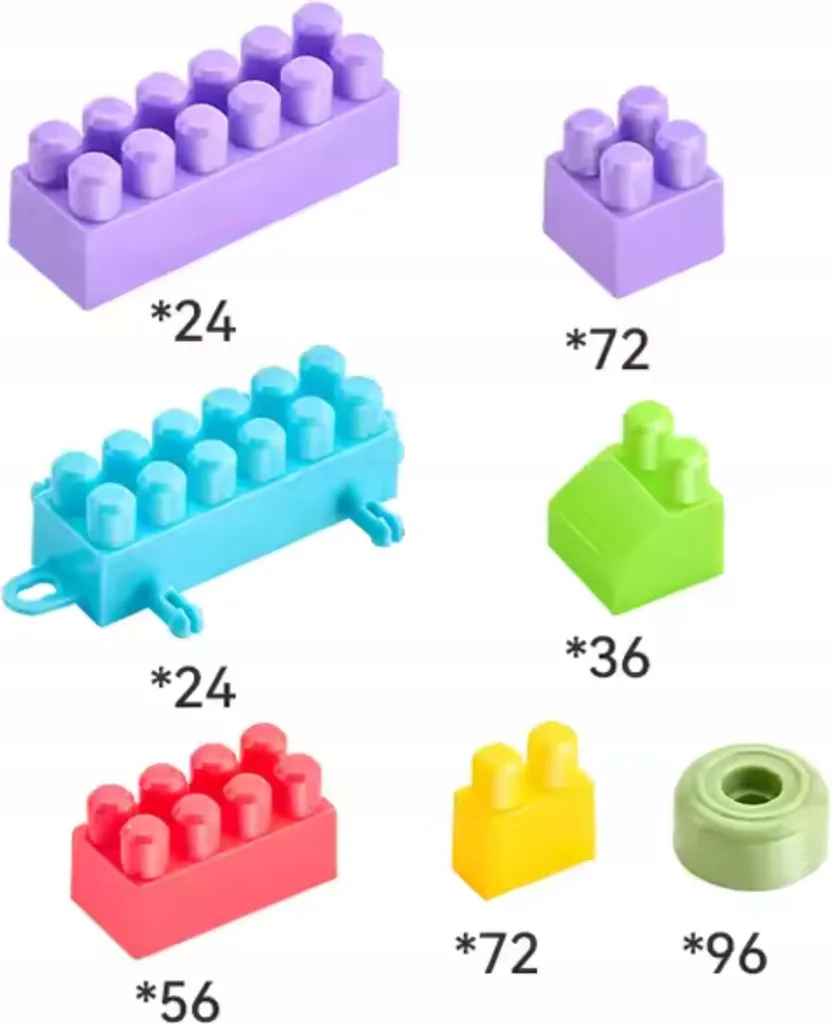 Jeu d'Assemblage de 380 Briques Colorées pour Apprendre en Jouant - 6