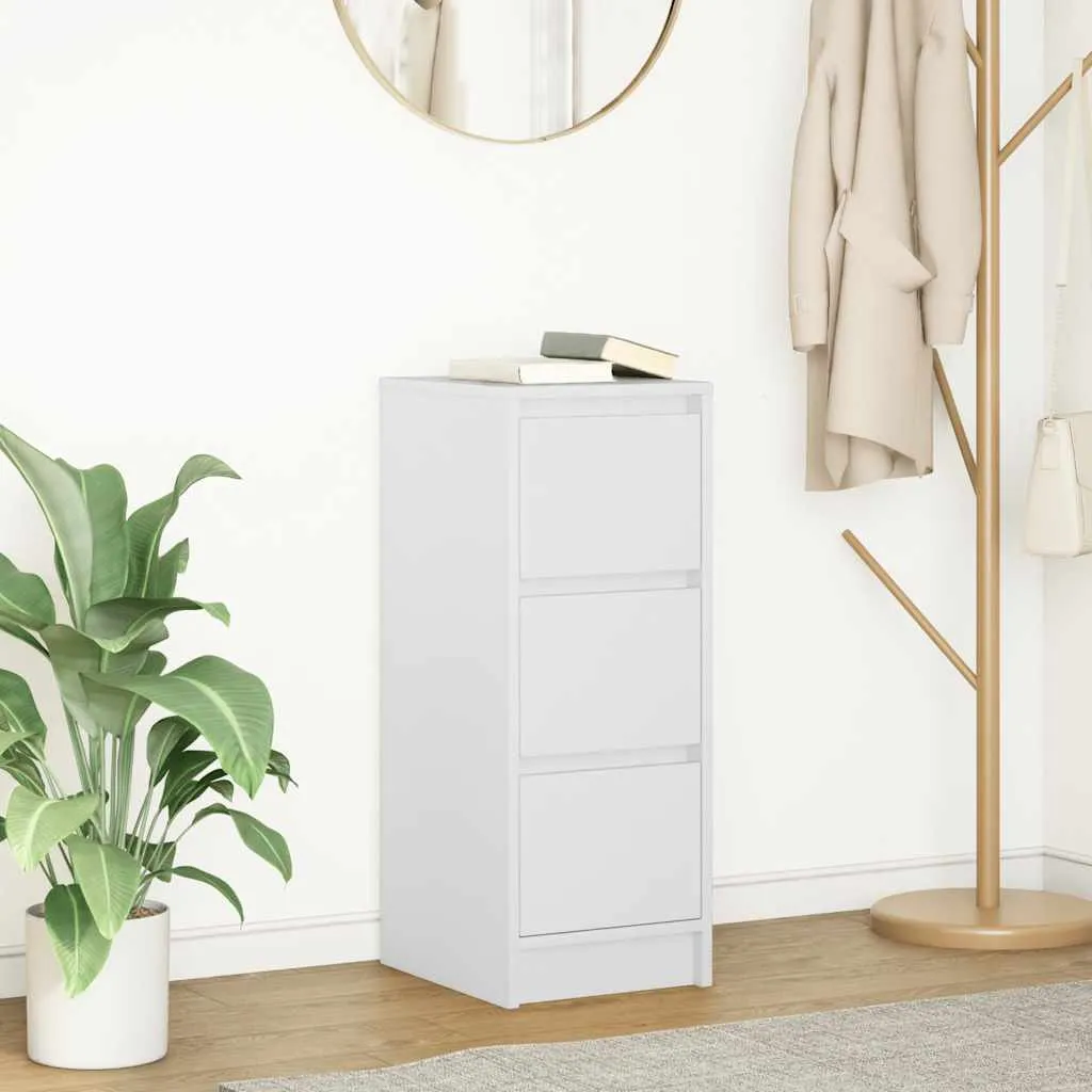 Mobiletto Credenza Bianca vidaXL 29.5cm - Arredo Bagno e Cucina Moderno
