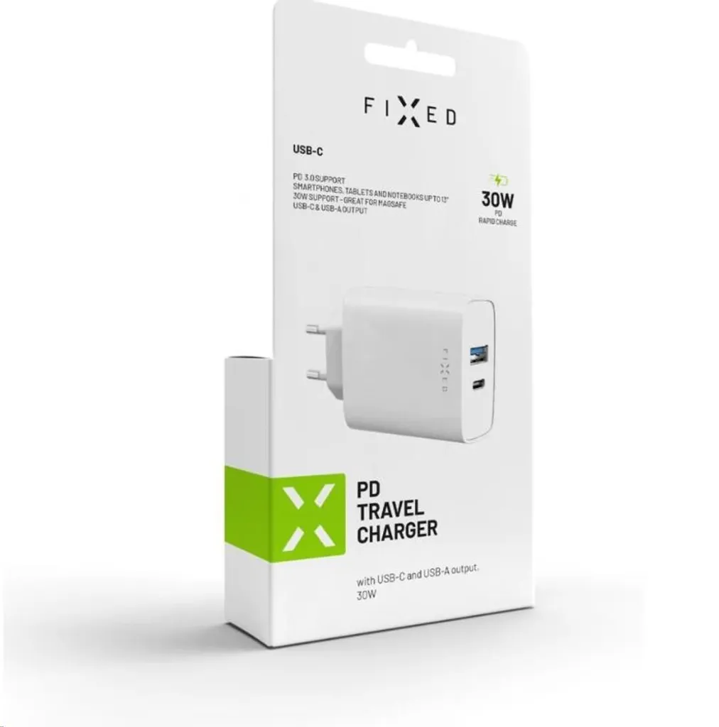 Chargeur rapide 30W USB-C Power Delivery avec câble inclus blanc - 6