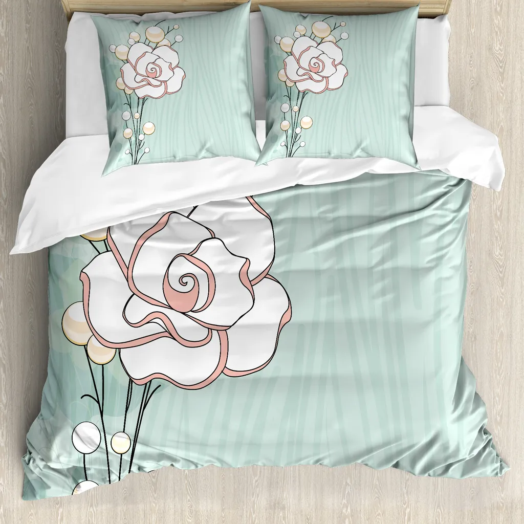 Copripiumino Romantico Rose 200x200 ABAKUHAUS - Morbida Microfibra