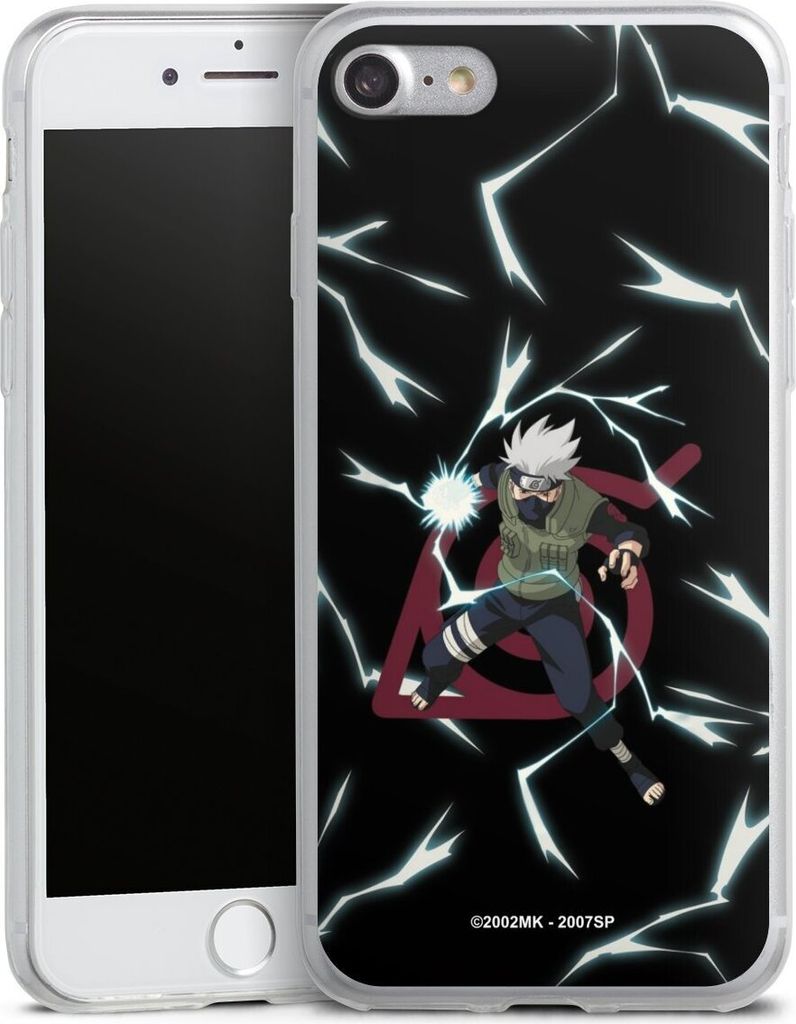DeinDesign Slim Hülle für Apple iPhone 8 Silikon Case Ultra Dünn Handyhülle Naruto Shippuden Offizielles Lizenzprodukt Kakashi