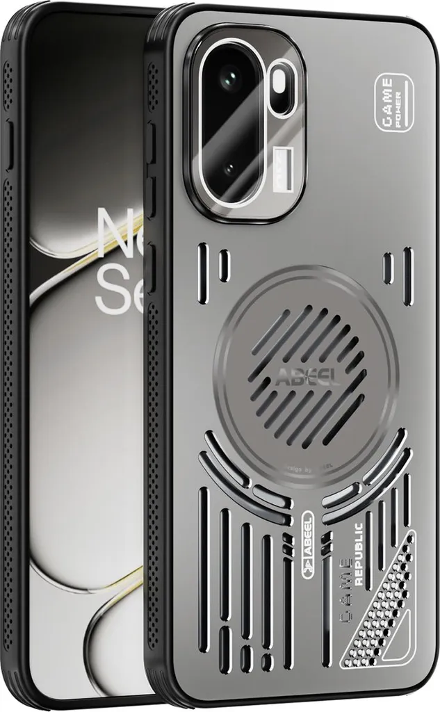 Custodia Magnetica OnePlus Ace 6 Alluminio Grigio Antiurto Dissipazione