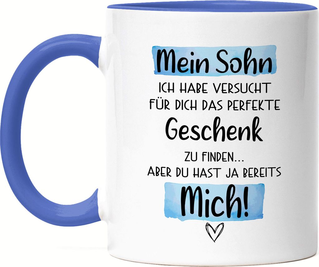 Sohn Geschenk Tasse Blau Mit Spruch Kind Kinder Humor Sarkasmus Geschenkidee
