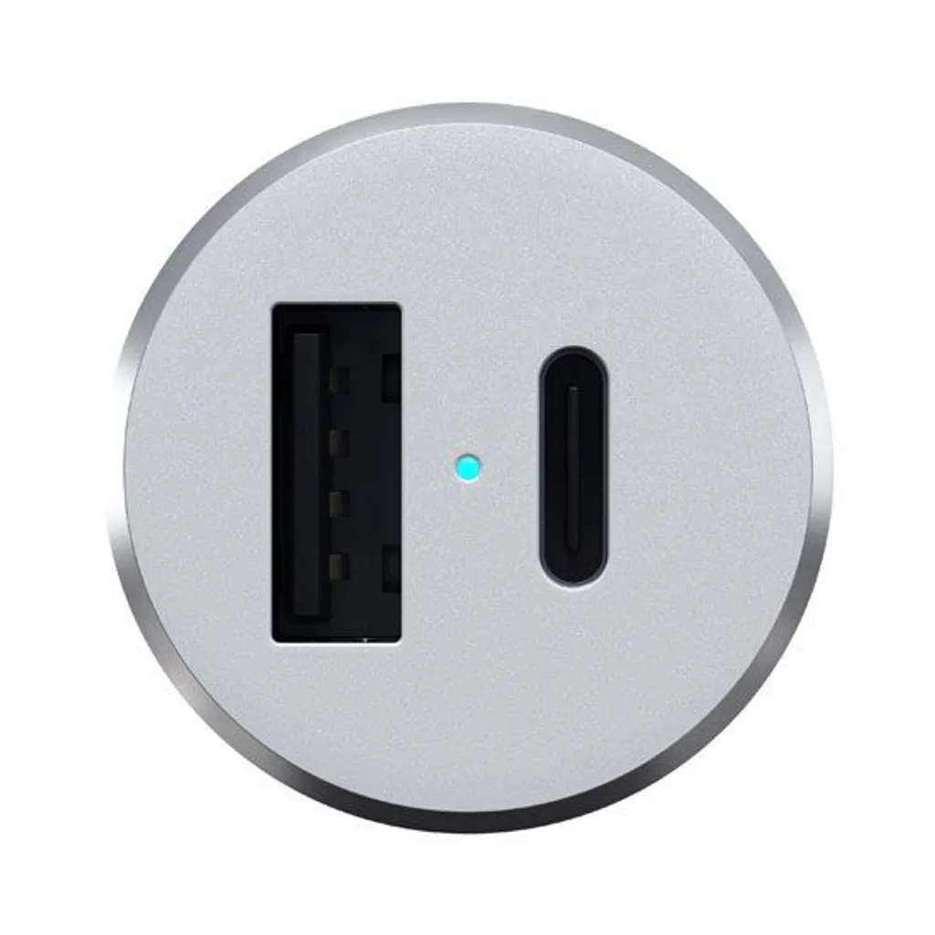 Satechi Chargeur Voiture 72W : Solution de Charge Rapide USB-C Argent