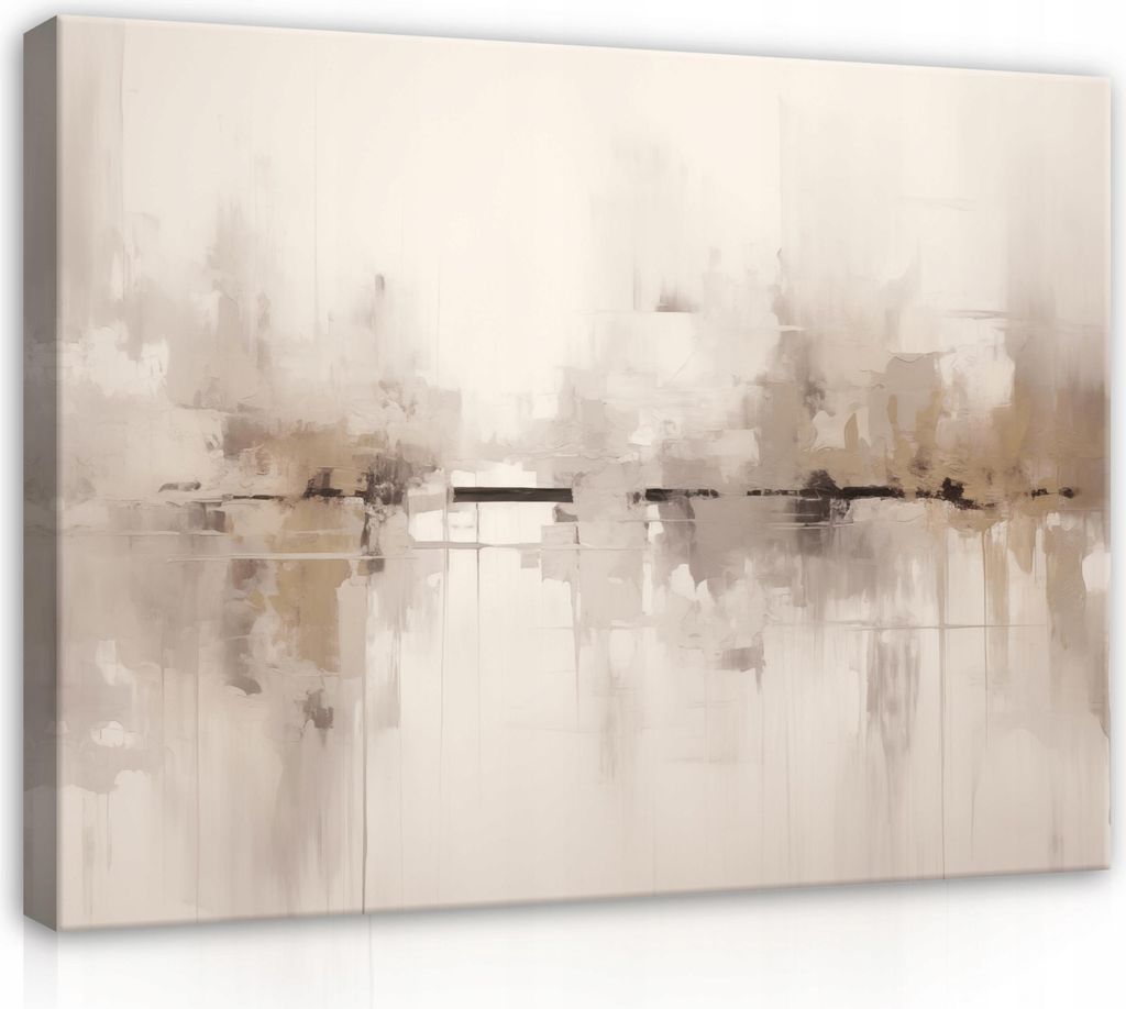 Leinwandbilder Abstrakt Loft beige 120x80 cm groß Modern Bilder Bild auf Leinwand Leinwandbild Wandbilder Wandbild Wohnzimmer Schlafzimmer