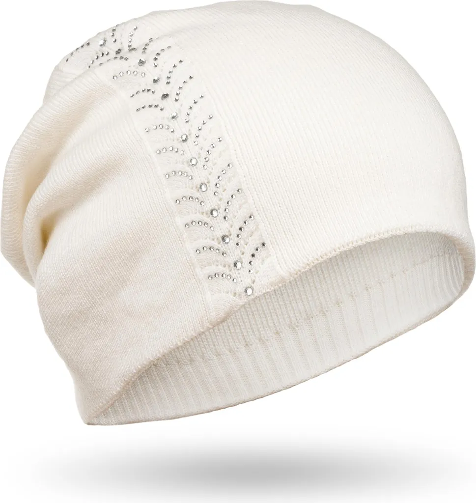 Cappello Donna Peterson PTN HAT-03 Invernale con Cristalli e Lana