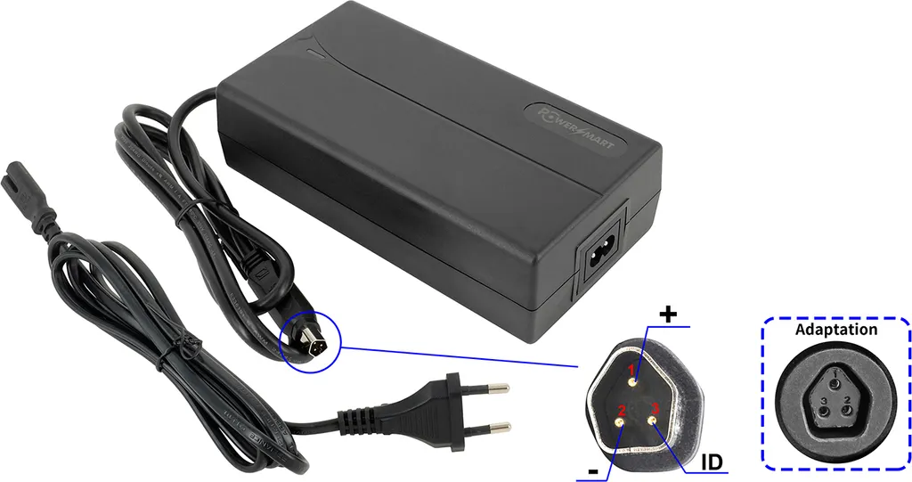 Adaptateur secteur 48V 2A pour vélo électrique Fischer Viator 1.0 et 2.0