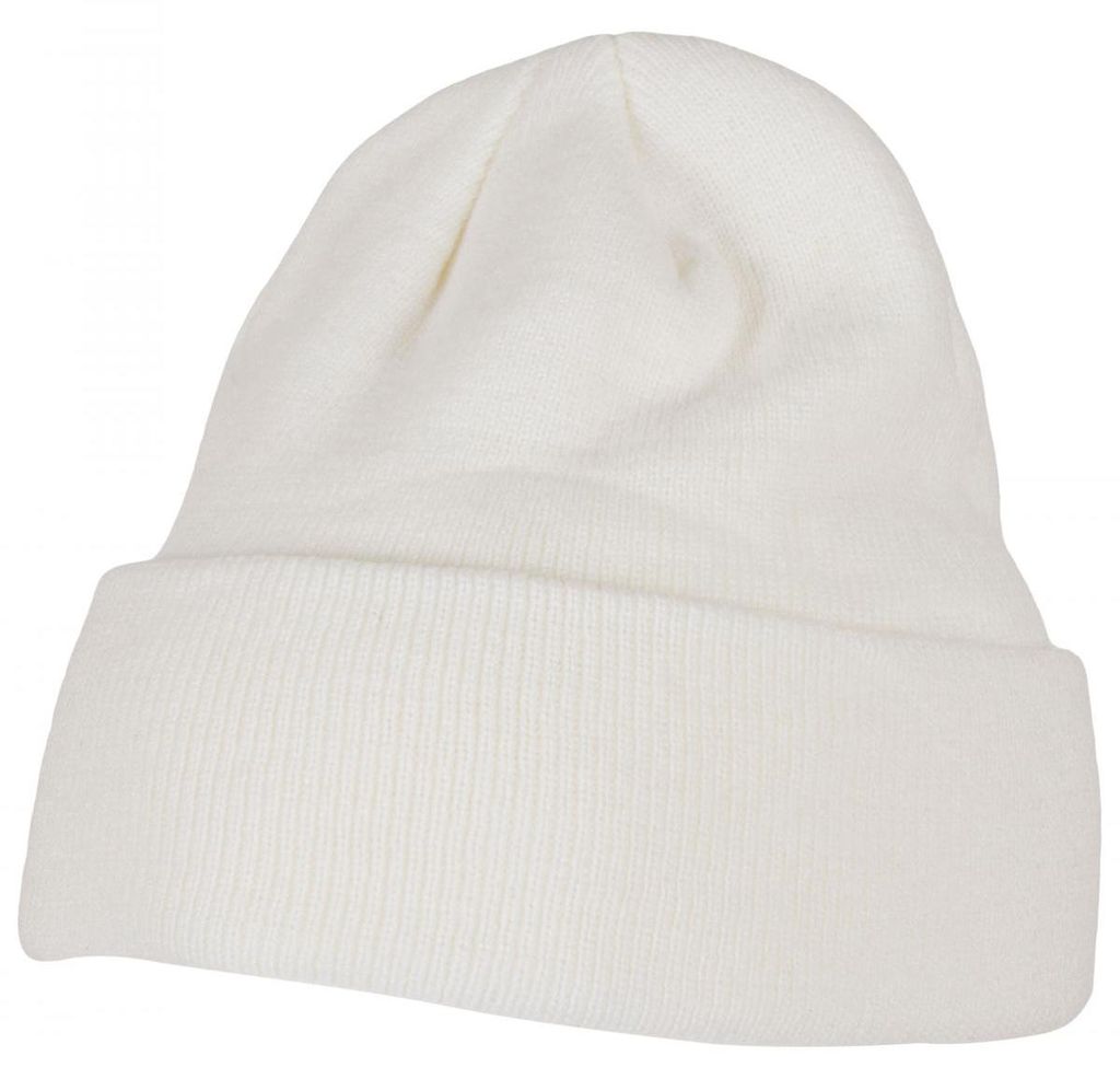 Build Your Brand BY001 | Heavy Knit Beanie Wintermütze - Farbe: White - Größe: One Size