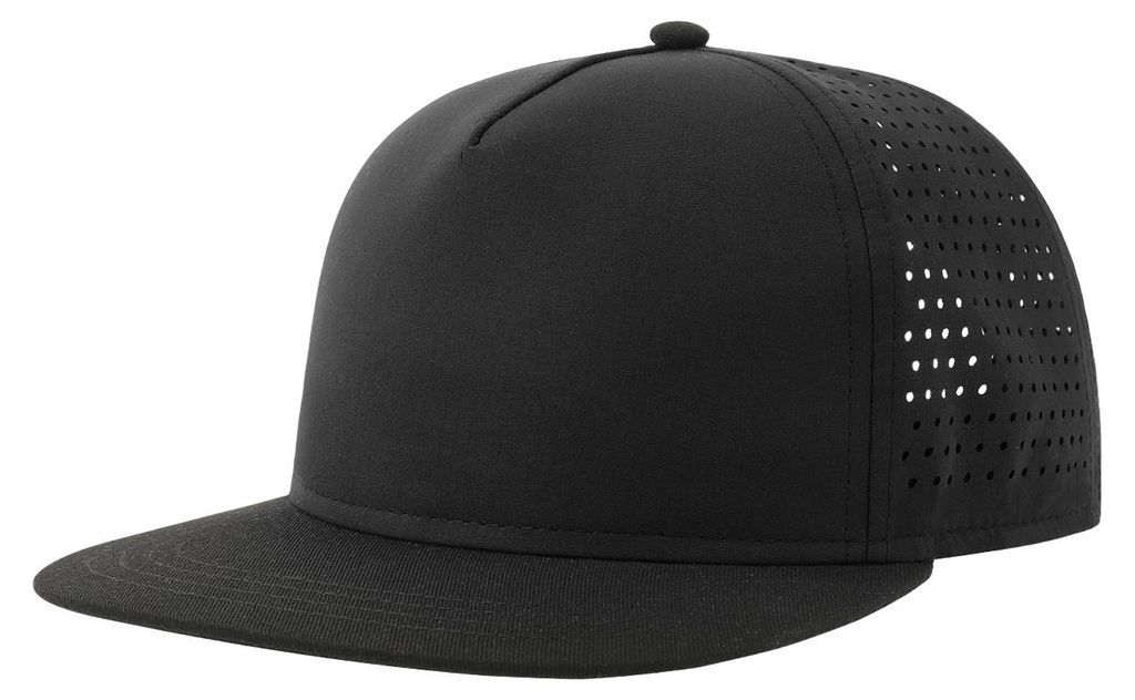 Atlantis Headwear - "Bank Five" Baseball-Mütze, recyceltes Material LT1201 (Einheitsgröße) (Schwarz)