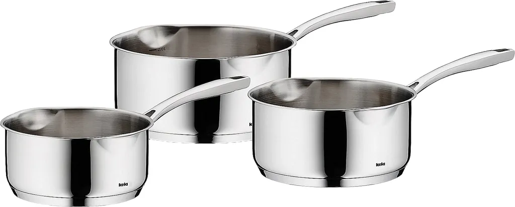 Batteria 3 Pentole Kela 10200 | Acciaio Inox Atossico 18/10