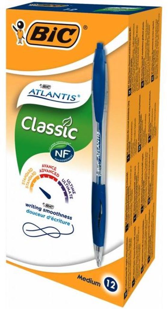 BIC 12 Bic Atlantis Classic Blauschreiber