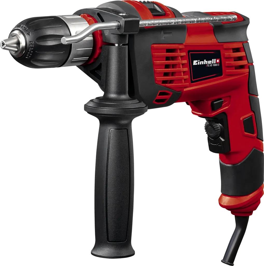 Einhell Kit perceuse à percussion TC-ID 1000 E avec mandrin métal 13mm