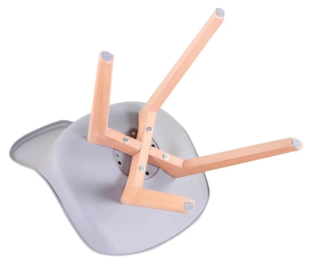 Chaises de cuisine grises lot de 4 confortables pour petit espace repas - 3