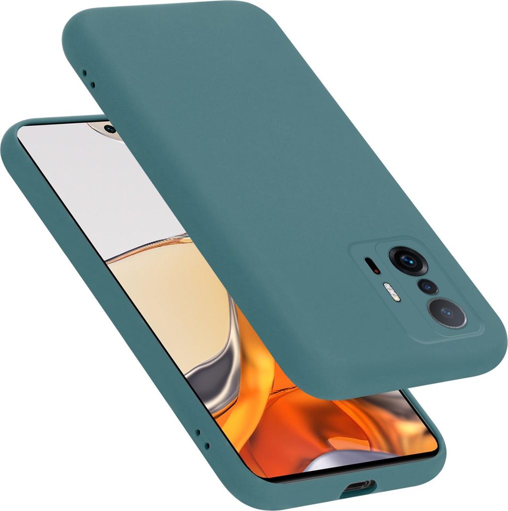 Cadorabo Schutzhülle für Xiaomi 11T / 11T PRO Hülle in Grün Handyhülle Case Cover TPU Etui