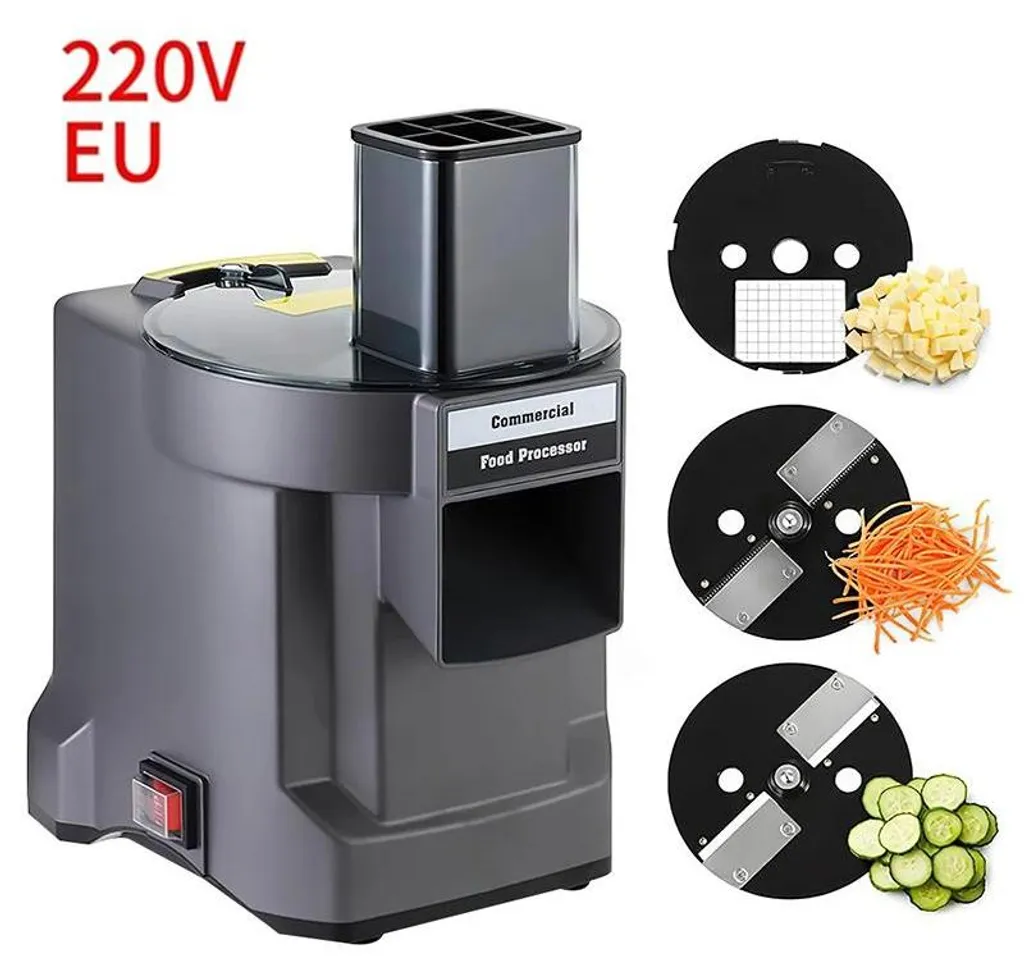 Coupe-légumes électrique automatique professionnel beige avec prise EU