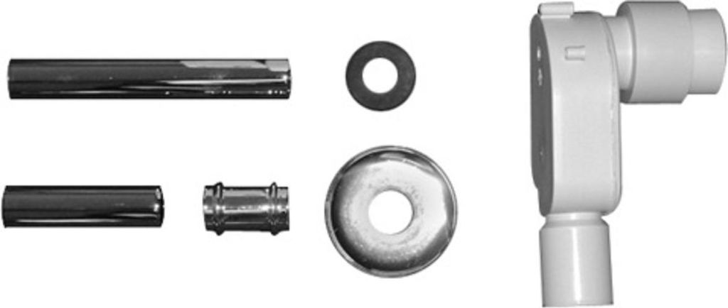 Duravit Unterputzsiphon für den Waschtisch Architec H70, inklusive Anschlusszubehör, 0050441000