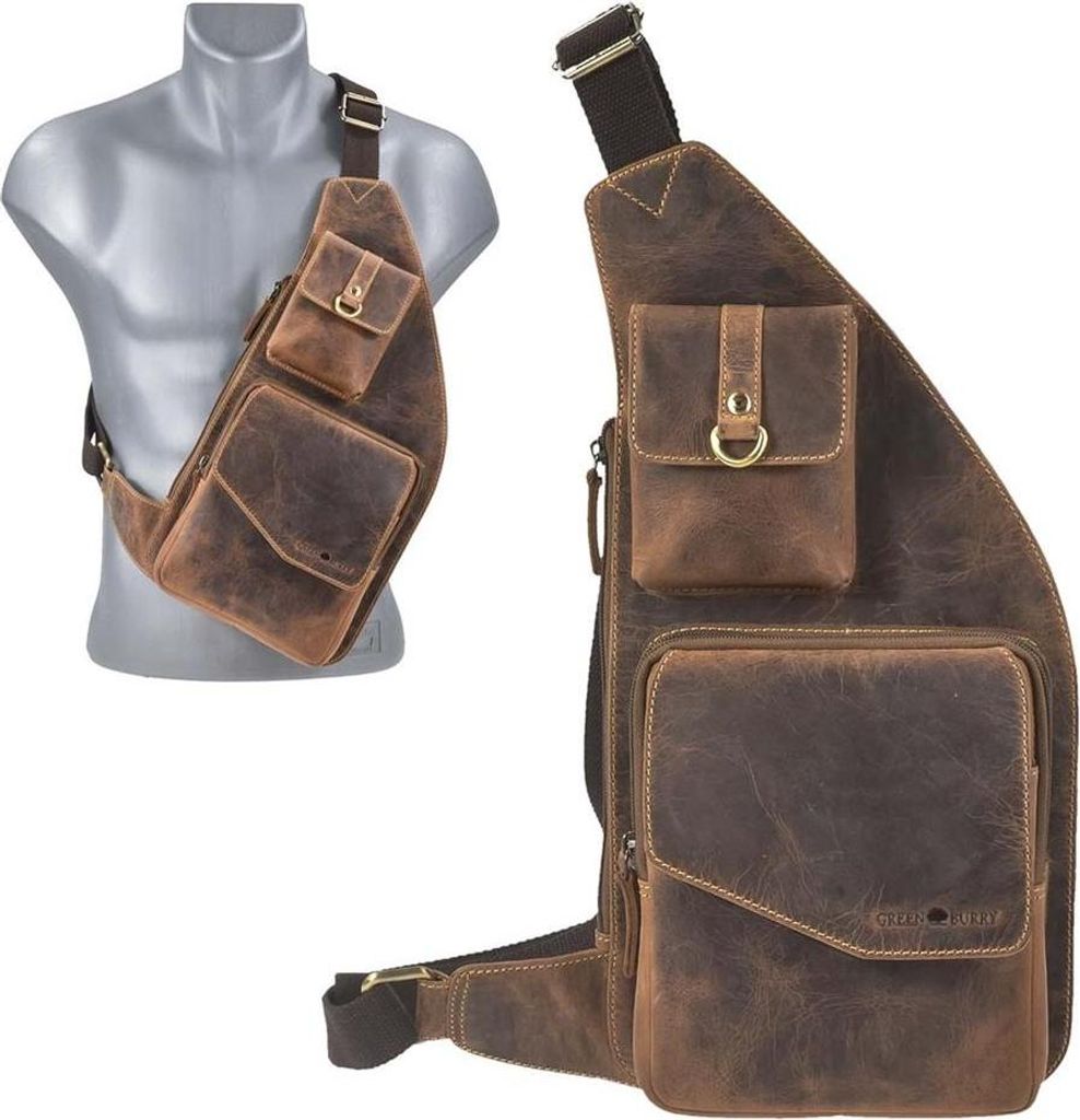Greenburry Crossbody Bag Herren viele Fächer Vintage – Produktbild 