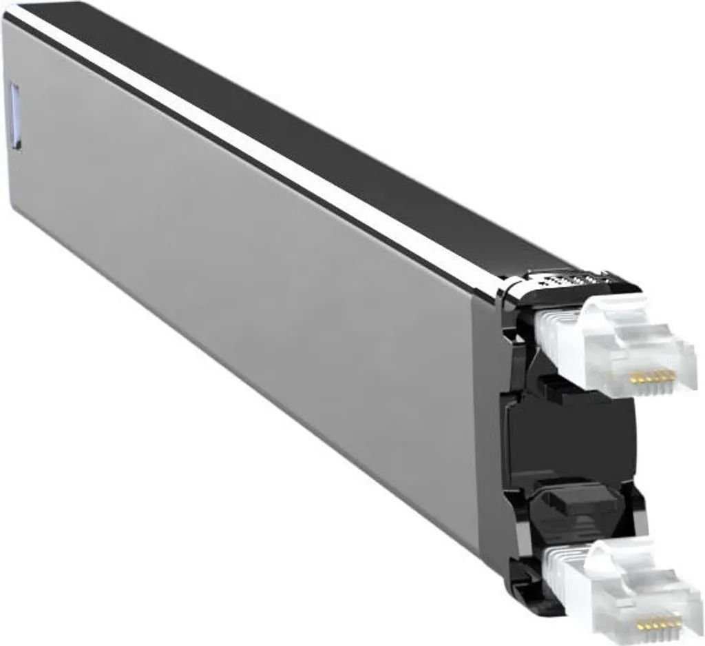 Éliminez les interférences : Câble Cat6a 0,8m PATCHBOX blanc blindé