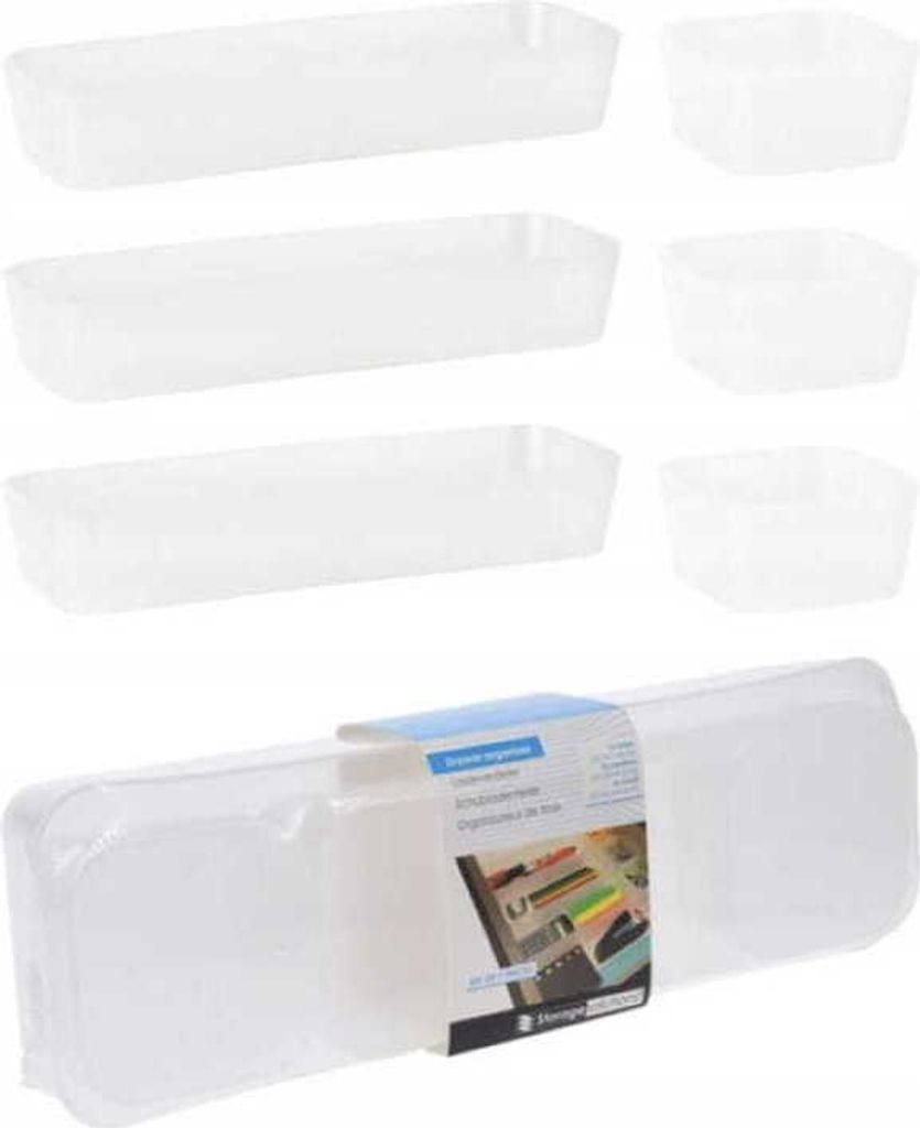 Schubladen-Organizer-Set aus 7 Elementen modularer Einsatz