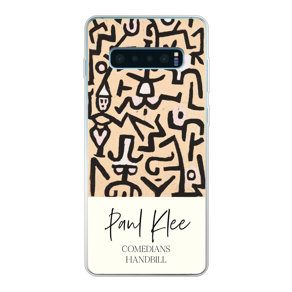MuchoWow Handyhülle Schutzhülle Hülle für Samsung Galaxy S10 Lite Gemälde - Paul Klee - Komödianten Flugblatt Silikon Softcase Handy Hülle...