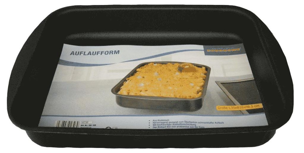 Antihaft-Auflaufform 40x29x7 cm EUROHOME® – aus Aluminium, Produktbild 