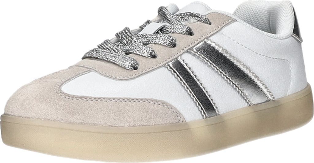 BOXX Damen-Sneaker Weiß-Silber, Farbe:weiß, EU Größe:40
