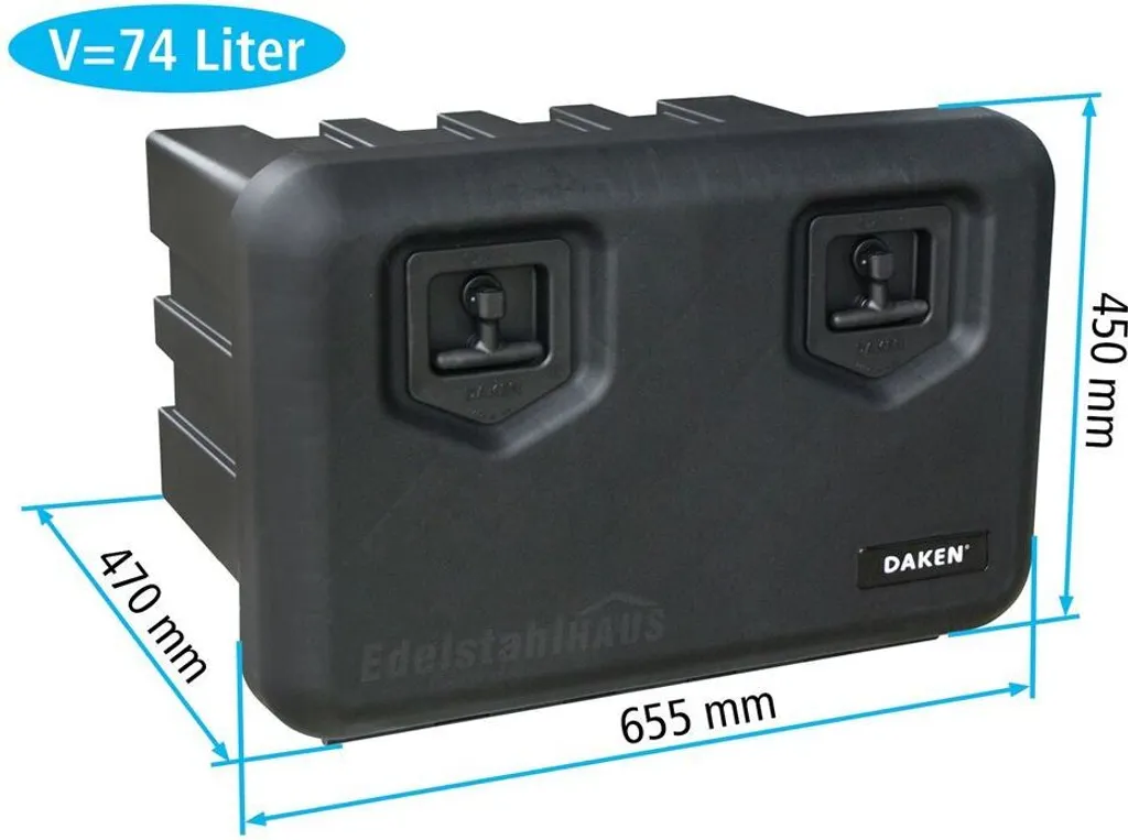 Daken Arka 600 - 81204 Cassetta Porta Attrezzi Camion 74L Robusta