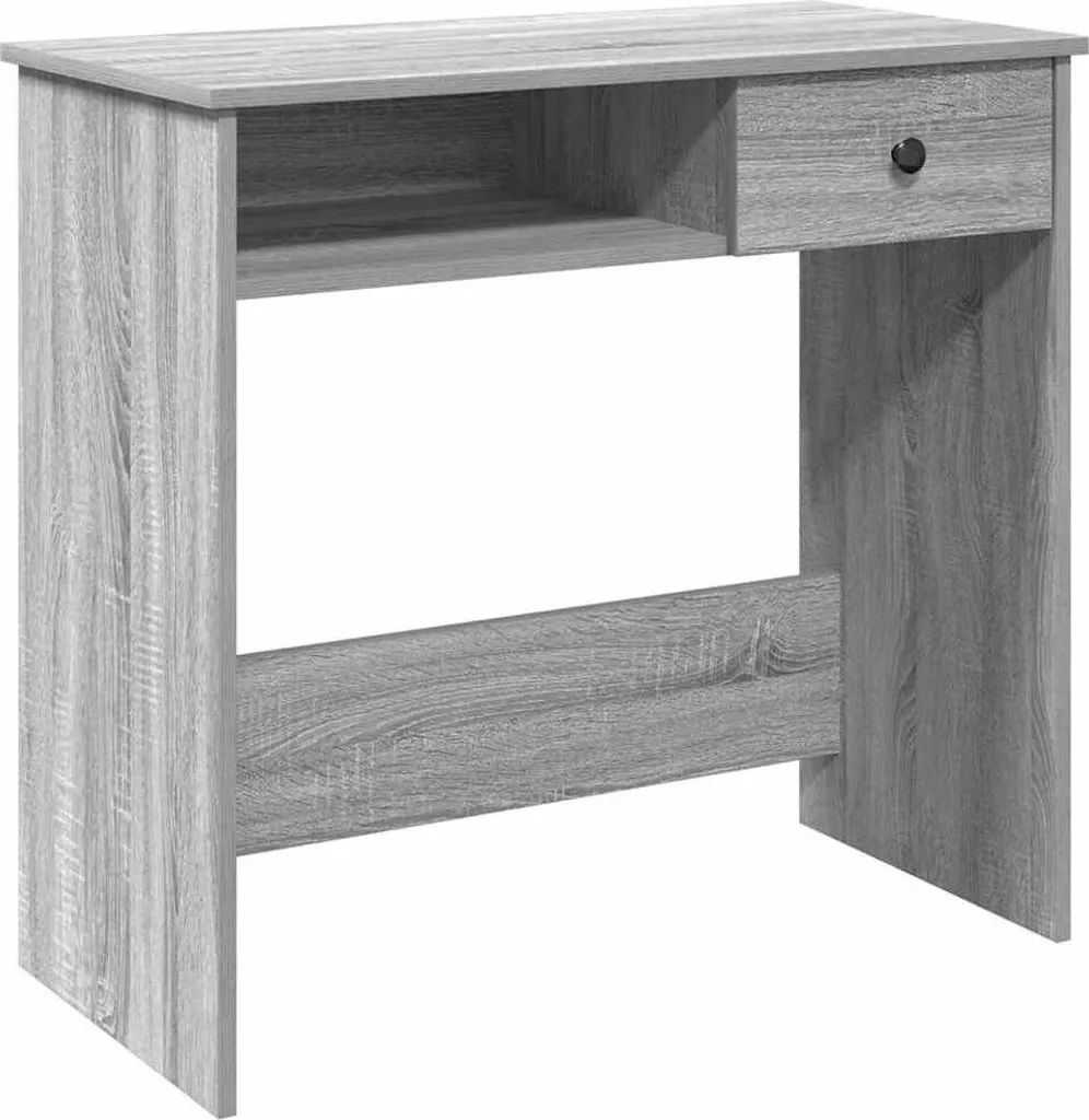 Scrivania Design Grigio Sonoma 80x40 - Elegante Mobile in Legno