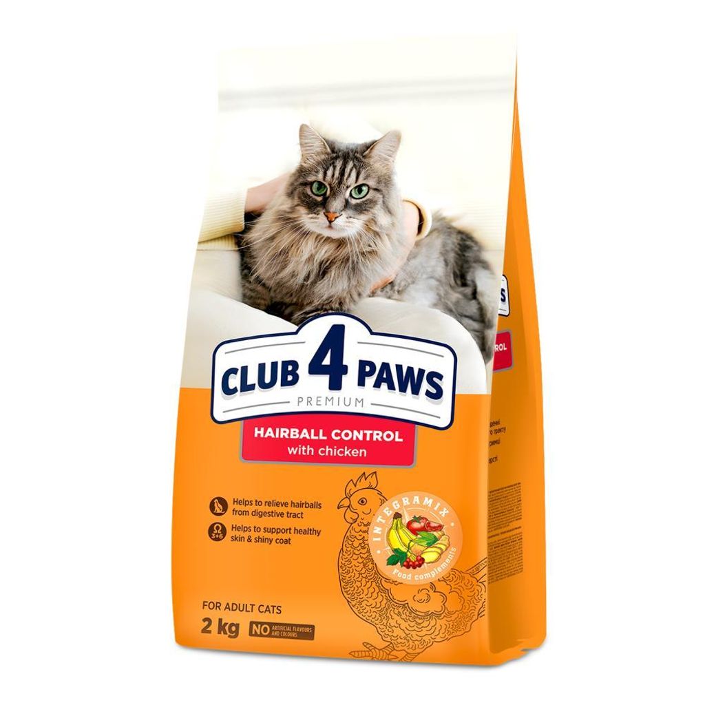 Club 4 Paws Katzen-Trockenfutter Anti-Haarballen, Huhn, 2 Produktbild 