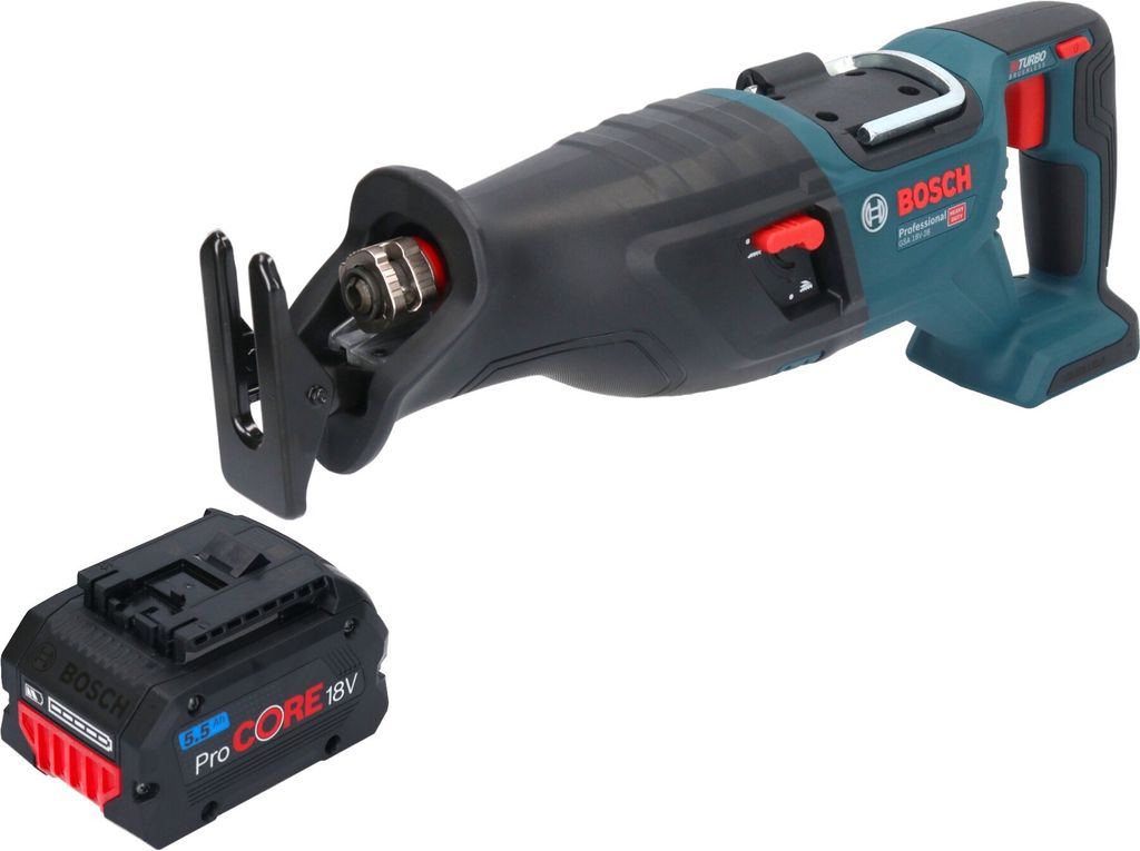 Bosch GSA 18V-28 Professional Akku Säbelsäge 18 V BITURBO Brushless + 1x ProCORE Akku 5,5 Ah - ohne Ladegerät